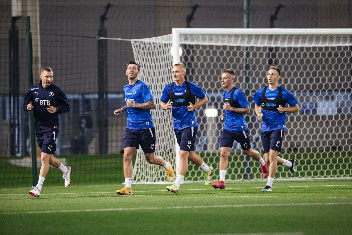 Dynamo players start practicing at Qatar training camp