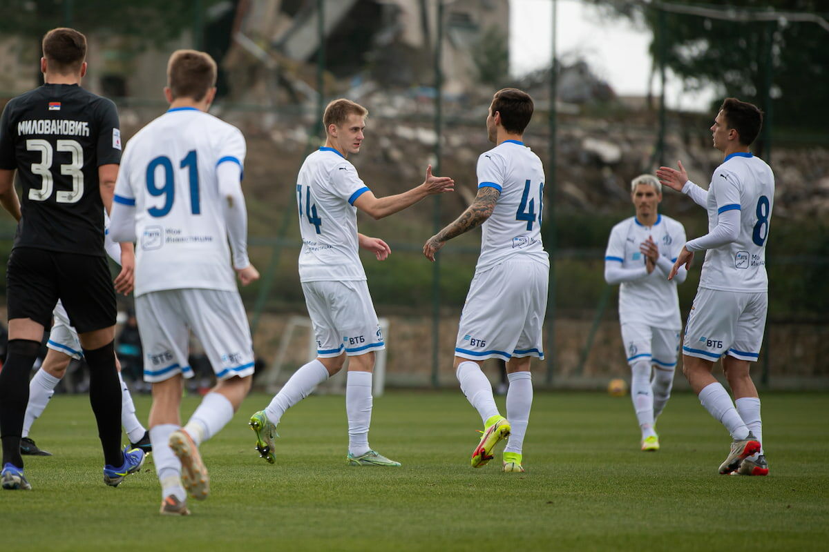 Goals by Fomin and Galkin bring Dynamo victory over Partizan