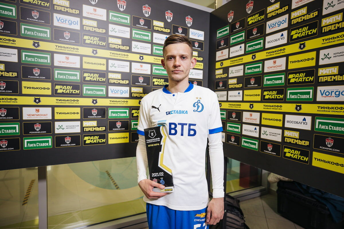 Шиманьски признан лучшим игроком матча «Химки» — «Динамо»
