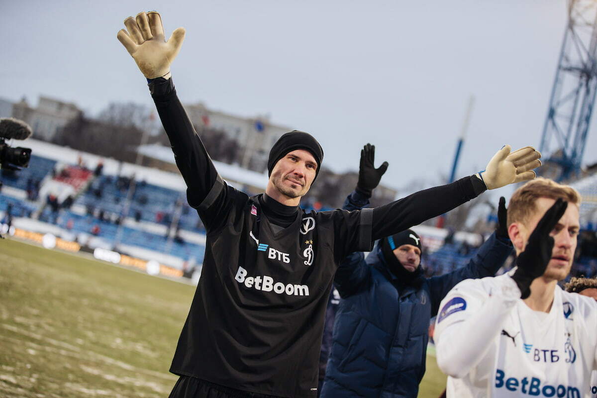 Антон Шунин обошёл Льва Яшина по играм за «Динамо» в своём юбилейном матче РПЛ
