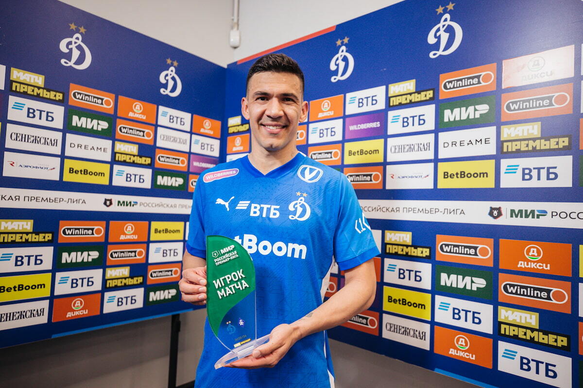 Balbuena fue reconocido como el mejor jugador del partido "Dynamo" - "Krylya Sovetov"