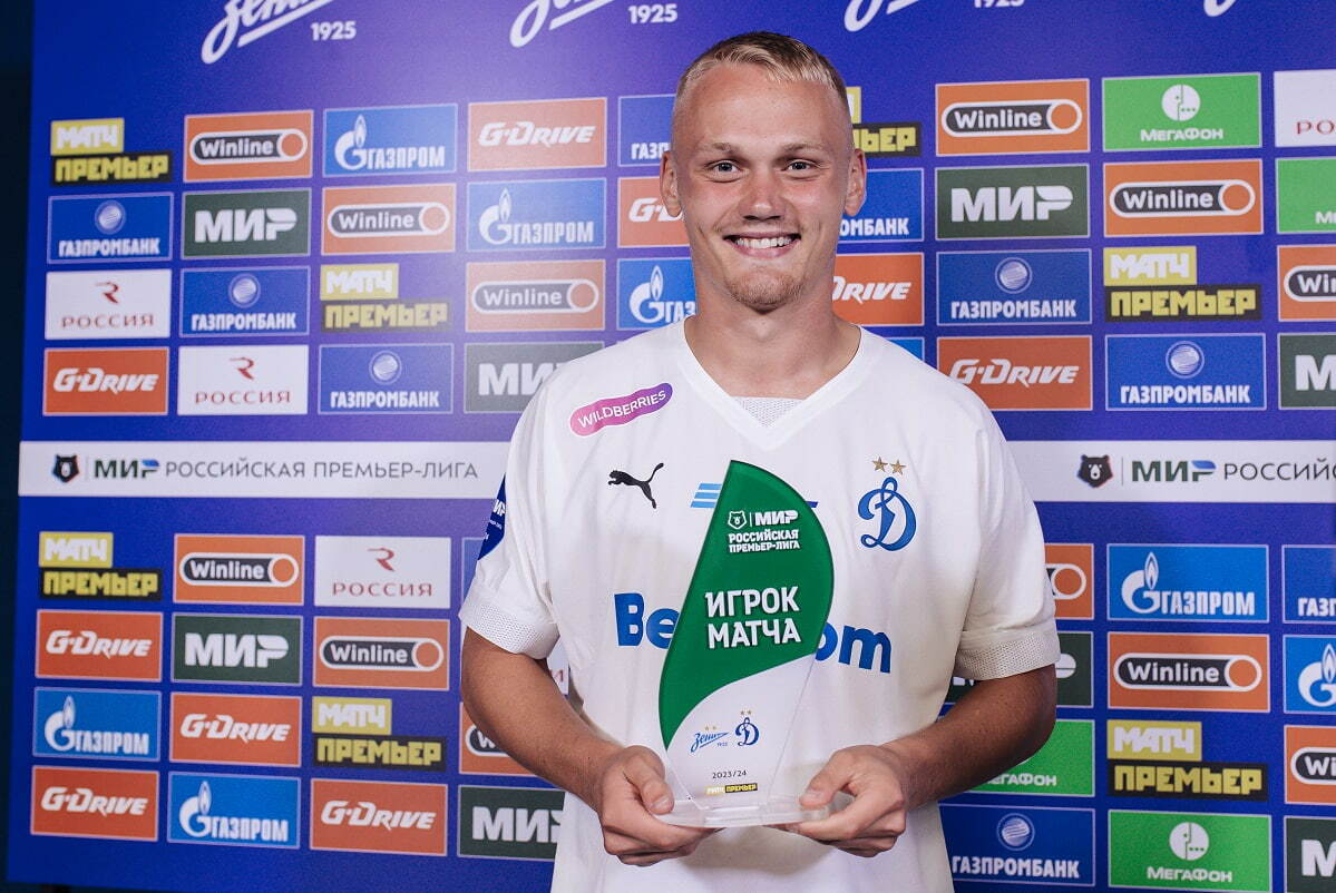 Dynamo Moscow news | Tyukavin named Man of the match against Zenit. Dynamo official website.