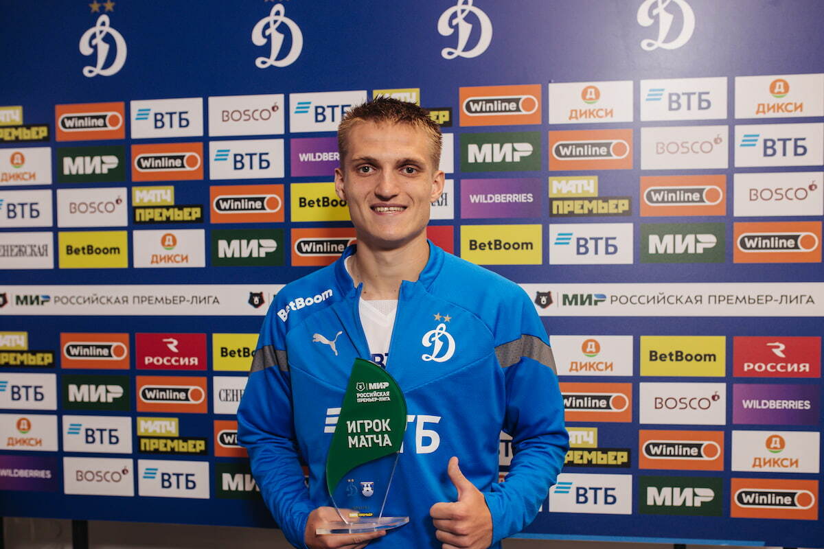 Dynamo Moscow news | Bessmertnyi named Man of the match against Baltika. Dynamo official website.