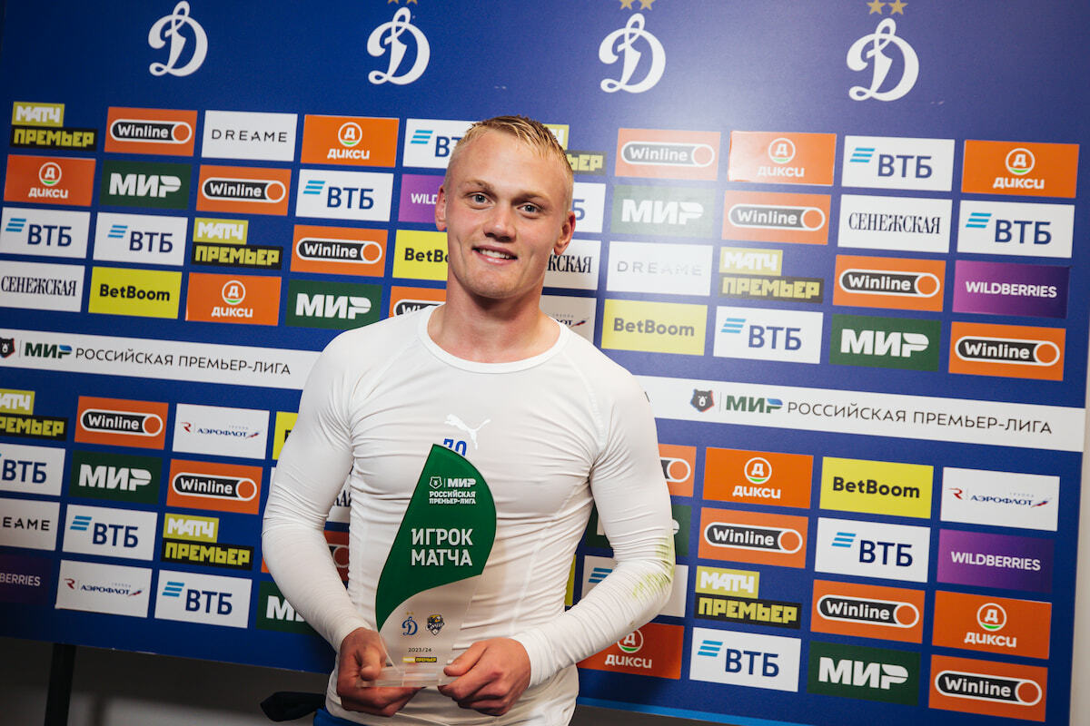 FC Dynamo Moscow News | Tyukavin Named Man of the Match in Dynamo vs. Sochi. Official Dynamo Club Website.